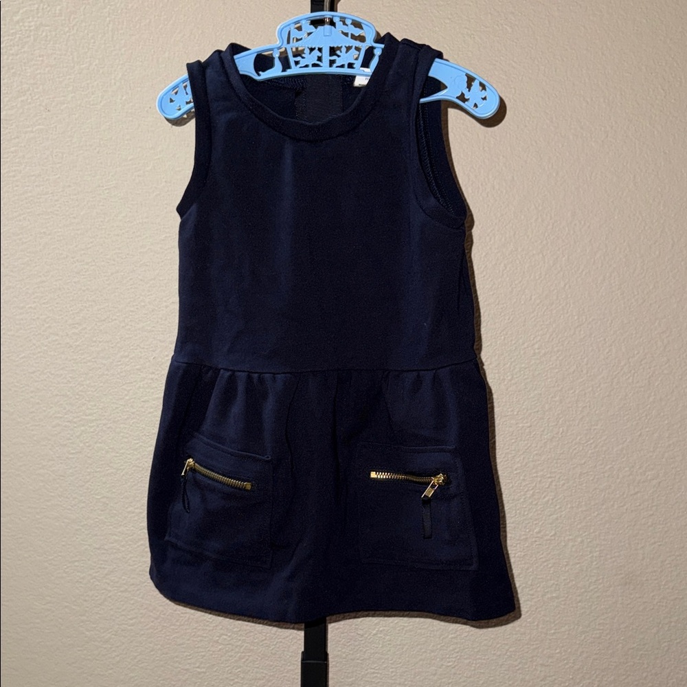 EGG by Susan Lazar Navy Blue Sleeveless Jumper Dress Baby Girl’s Size 18 Months